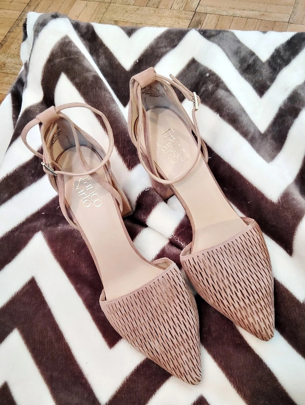 Franco Sarto Pointed-Toe Heels in Pink